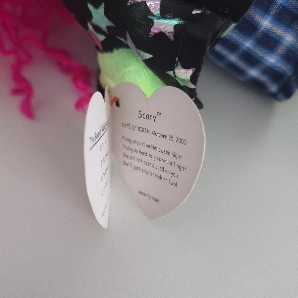 Ty Beanie Babies Scary the Witch Plush Doll 2001 - Picture 13 of 13